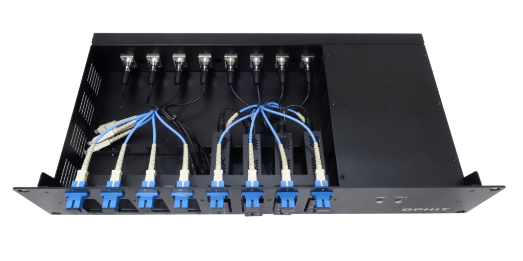 Optikos Rack Mount 19RM-001: Powered Rach Mount Case (FTDS, FTHS) - OPHIT USA