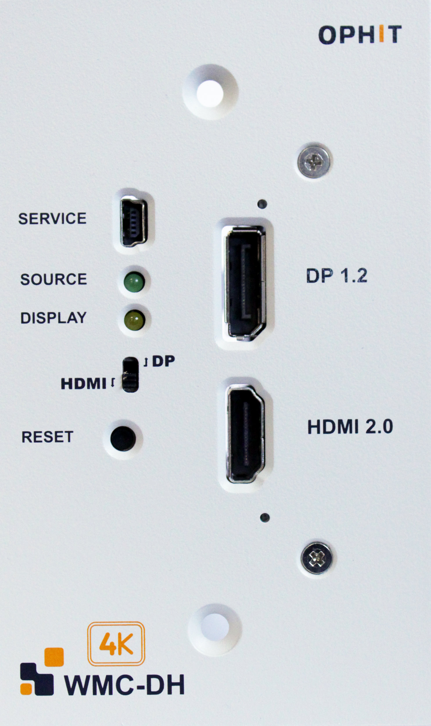 4K DP/HDMI to HDMI Wall Plate Converter (WMC-DH) - Image 2